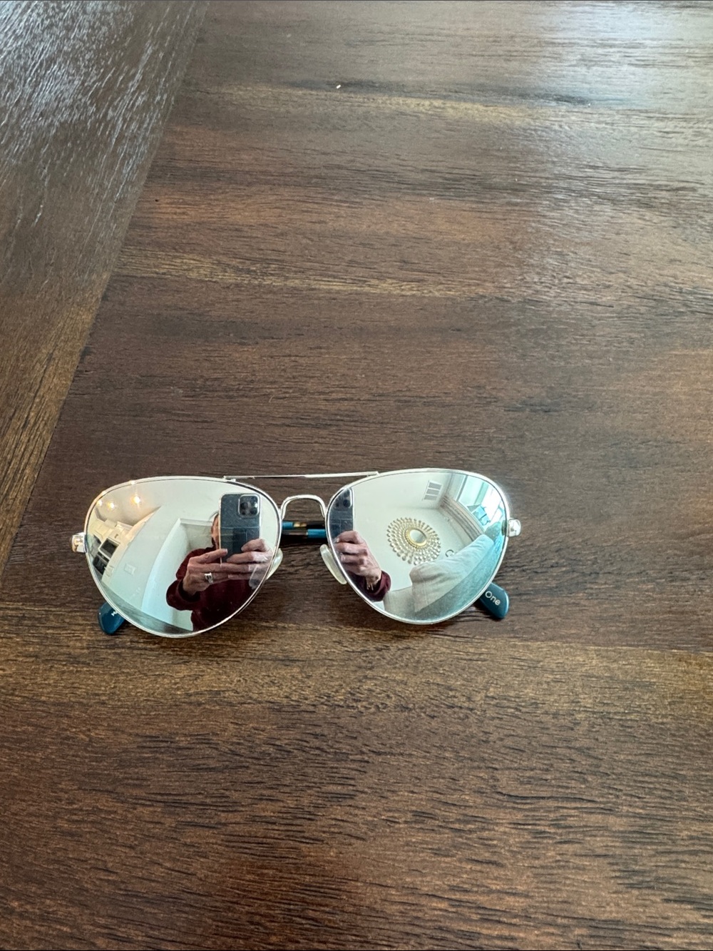 Toms Silver Aviator Sunglasses with Gray Gradient Lenses - Picture 5 of 5